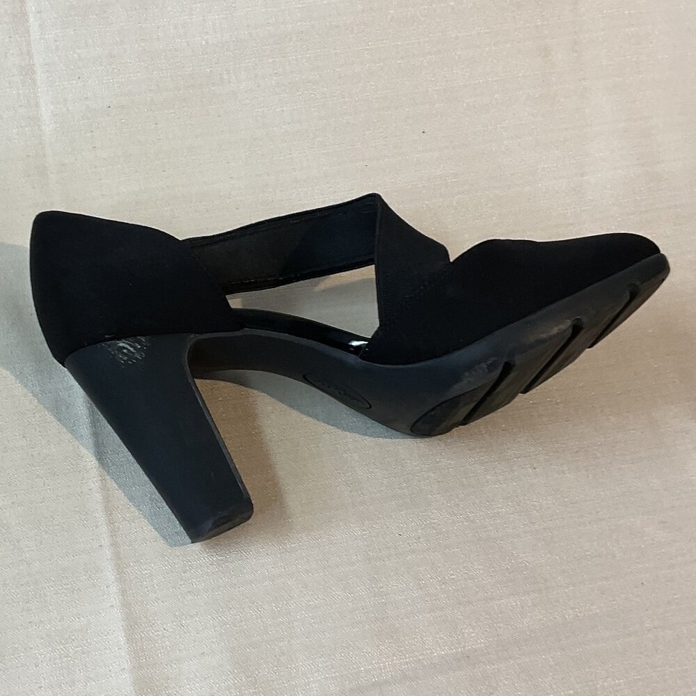 Anne Klein Black Velvet Heels | Size 8.5 - Picture 7 of 8